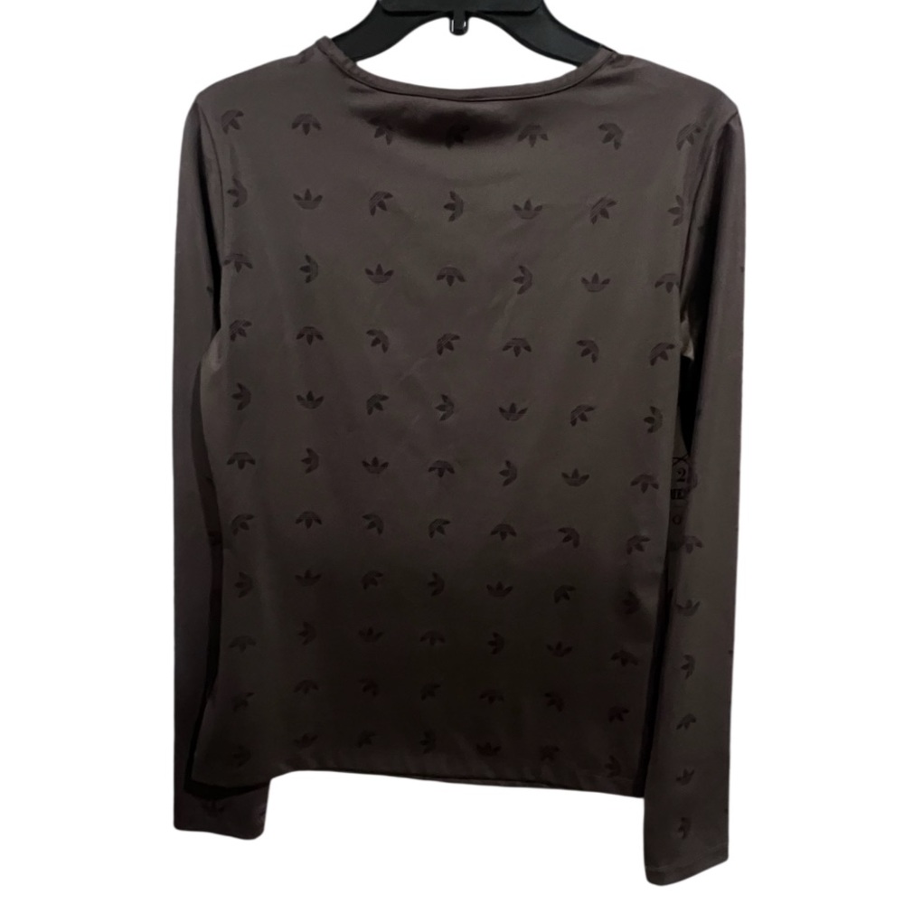 Adidas Brown Tee with Logo Accents - Picture 3 of 5